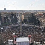 la manifestazione a roma